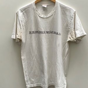 Supreme Basquiat Pay For Soup tshirt. Worn, washed, used, clean